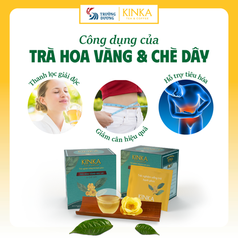 DAILY DETOX | Trà Hoa Vàng Gia Lai & Chè Dây 40g (20 gói x 2g)