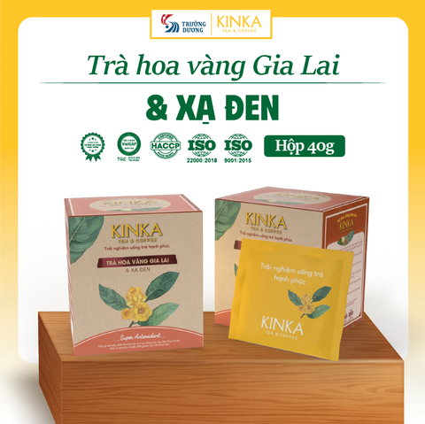 SUPER ANTIOXIDANT | Trà Hoa Vàng Gia Lai & Xạ Đen 40g (20 gói x 2g)