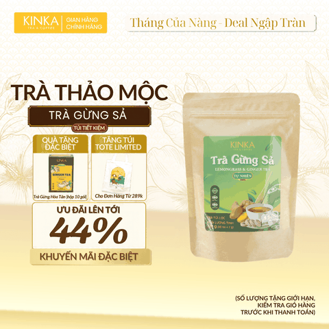 Trà Gừng Sả 120g (60 gói x 2g)