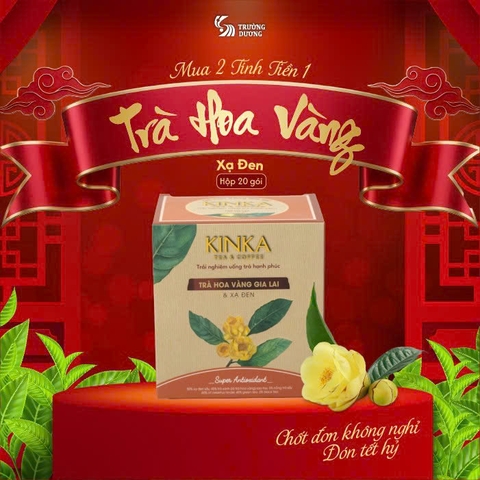 SUPER ANTIOXIDANT | Trà Hoa Vàng Gia Lai & Xạ Đen 40g (20 gói x 2g)