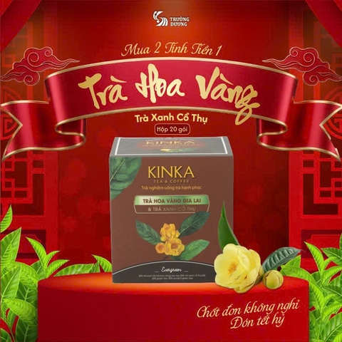 EVERGREEN | Trà Hoa Vàng Gia Lai & Trà Xanh Cổ Thụ 40g (20 gói x 2g)