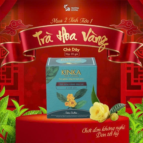 DAILY DETOX | Trà Hoa Vàng Gia Lai & Chè Dây 40g (20 gói x 2g)