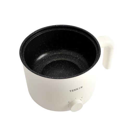 Nồi Lẩu Điện Mini Đa Năng 2 Tầng TEKKIN TI-20A 1.6L Lòng Nồi Chống Dính Lẩu Chiên Xào Bảo Hành 12 Tháng