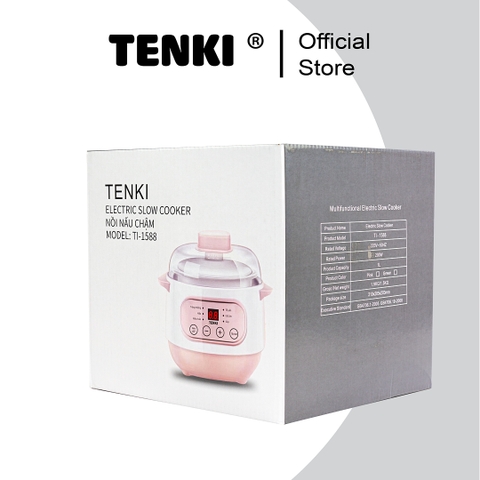 Nồi Nấu Chậm Tenki Ninh Hầm Nấu Cháo Chưng Yến Hấp Súp 6 Chế Độ Nấu Đa Năng