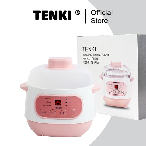 Nồi Nấu Chậm Tenki Ninh Hầm Nấu Cháo Chưng Yến Hấp Súp 6 Chế Độ Nấu Đa Năng