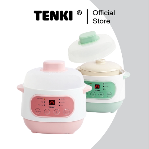 Nồi Nấu Chậm Tenki Ninh Hầm Nấu Cháo Chưng Yến Hấp Súp 6 Chế Độ Nấu Đa Năng