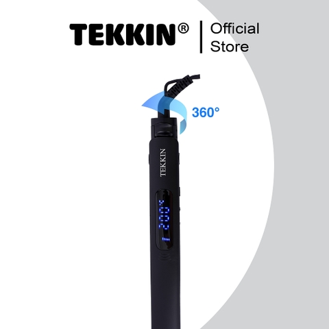 Máy Duỗi Tóc TEKKIN TI-615 3 IN 1 Ép Kẹp Duỗi Là Làm Tóc Xoăn Thanh Uốn Bằng Gốm Ceramic Siêu Bền Nóng Nhanh