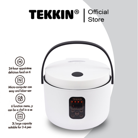 Nồi cơm điện tử TEKKIN TI-888 1.2L - Hàng chính hãng bảo hành 12 tháng