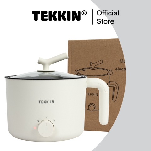 Nồi Lẩu Điện Mini Đa Năng 2 Tầng TEKKIN TI-20A 1.6L Lòng Nồi Chống Dính Lẩu Chiên Xào Bảo Hành 12 Tháng