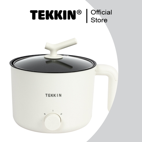 Nồi Lẩu Điện Mini Đa Năng 2 Tầng TEKKIN TI-20A 1.6L Lòng Nồi Chống Dính Lẩu Chiên Xào Bảo Hành 12 Tháng