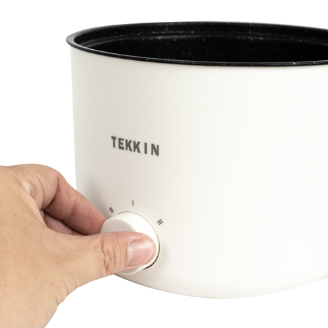 Nồi Lẩu Điện Mini Đa Năng 2 Tầng TEKKIN TI-20A 1.6L Lòng Nồi Chống Dính Lẩu Chiên Xào Bảo Hành 12 Tháng