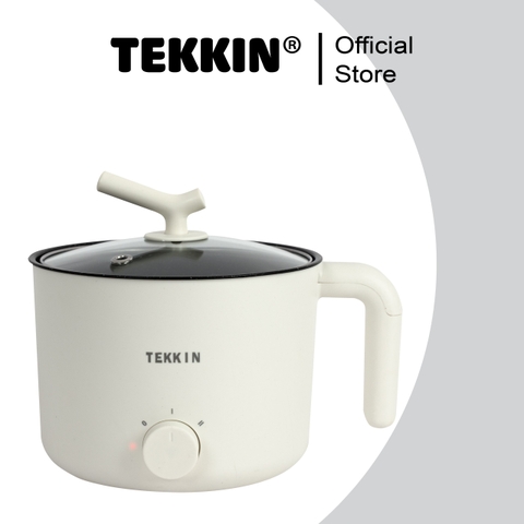 Nồi Lẩu Điện Mini Đa Năng 2 Tầng TEKKIN TI-20A 1.6L Lòng Nồi Chống Dính Lẩu Chiên Xào Bảo Hành 12 Tháng