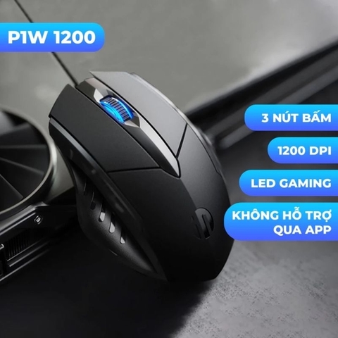 ￼Chuột máy tính gaming TEKKIN INPHIC PG6 có dây 12800 DPI 9 nút hỗ trợ macro qua app 12 chuyên game thủ