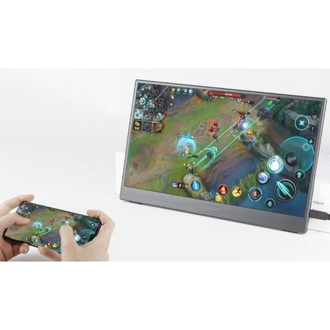 ￼Màn hình di động 15.6 INCH FULLHD IPS tặng bao da cao cấp kết nối điện thoại laptop máy game