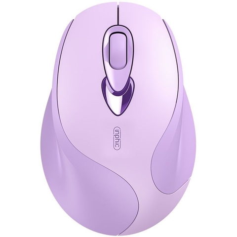 ￼Chuột bluetooth không dây TEKKIN INPHIC M8 silent chống ồn sạc pin màu tím cute cho máy tính laptop pc văn phòng