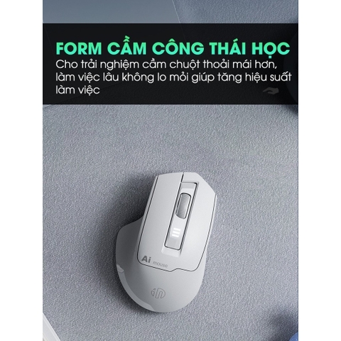 ￼Chuột máy tính không dây bluetooth TEKKIN INPHIC S6 voice ai điều khiển bằng giọng nói dịch văn bản silent chống ồn