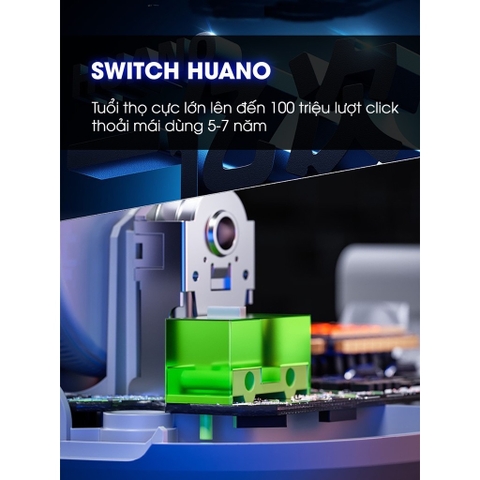 ￼Chuột gaming không dây TEKKIN INPHIC IN6 chip PAW3395 8000hz 3 mode bluetooth wireless 2.4g type c có app RGB