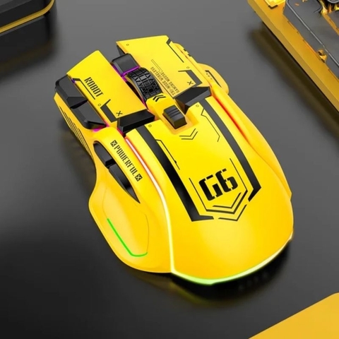 ￼Chuột gaming máy tính có dây TEKKIN G6 GUNDAM 12800 DPI có 6 nút hỗ trợ app led RGB 16 triệu màu macro