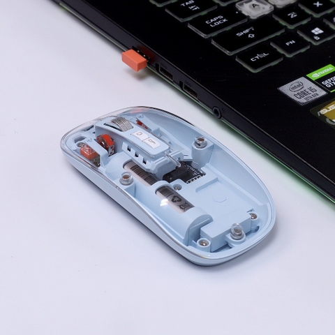 ￼Chuột Bluetooth Không Dây TEKKIN M233 Thiết Kế Trong Suốt Độc Lạ