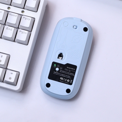 ￼Chuột Bluetooth Không Dây TEKKIN M233 Thiết Kế Trong Suốt Độc Lạ