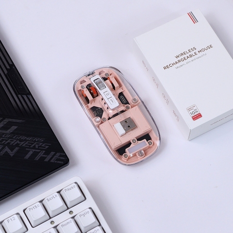 ￼Chuột Bluetooth Không Dây TEKKIN M233 Thiết Kế Trong Suốt Độc Lạ