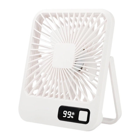 ￼quạt để bàn mini di động có thể sạc lại pin 2000mah 5 chế độ gió