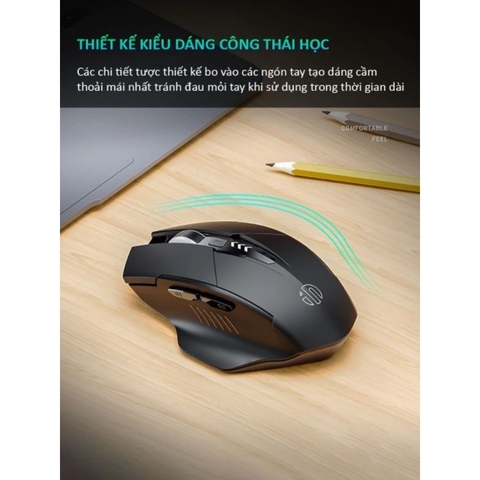 ￼Chuột gaming không dây sạc pin TEKKIN INPHIC PM6 cho game thủ chơi game chuyên nghiệp kết nối Wireless 2.4G