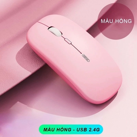 ￼Chuột Bluetooth không dây tự sạc pin TEKKIN INPHIC M1P ko tiếng click sạc 1 lần dùng 8 tuần cho máy tính
