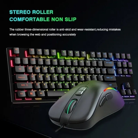 ￼Chuột máy tính chơi game TEKKIN JERTECH XP13 bản có dây DPI 3600 thiết kế công thái học phù hợp cả gaming và làm việc