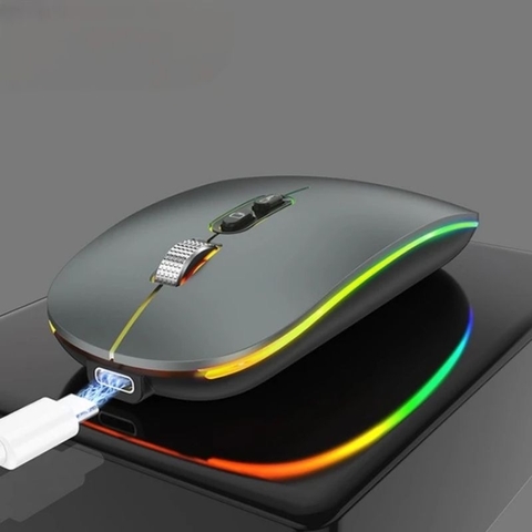 ￼Chuột bluetooth không dây cao cấp TEKKIN M103 sạc Type C con lăn kim loại click không tiếng ồn sạc 1 lần sử dụng 2 tháng