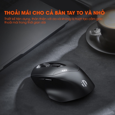￼Chuột gaming không dây bluetooth TEKKIN INPHIC DR01 pin sạc phù hợp máy tính laptop