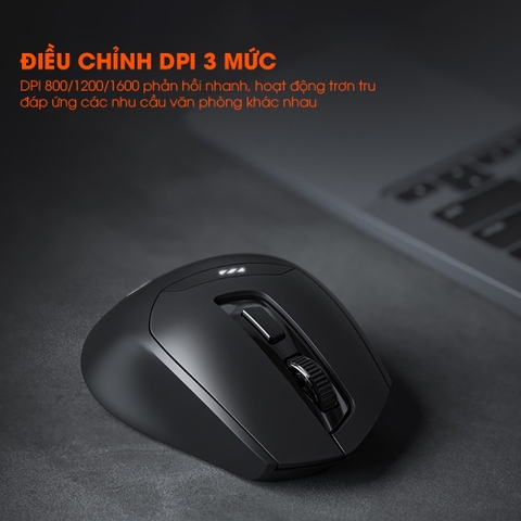 ￼Chuột gaming không dây bluetooth TEKKIN INPHIC DR01 pin sạc phù hợp máy tính laptop