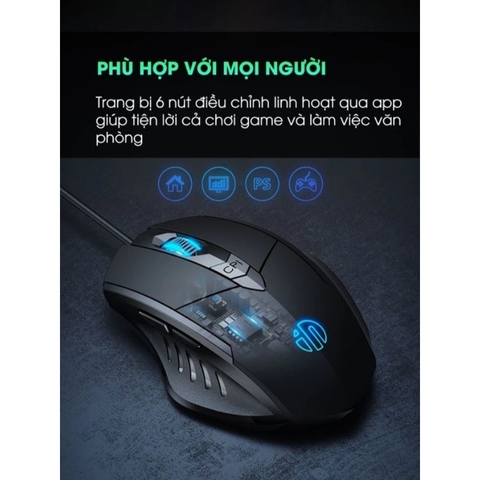Chuột máy tính gaming TEKKIN W1 PRO 7200 DPI bản có dây tắt âm silent Led RGB - Chính hãng