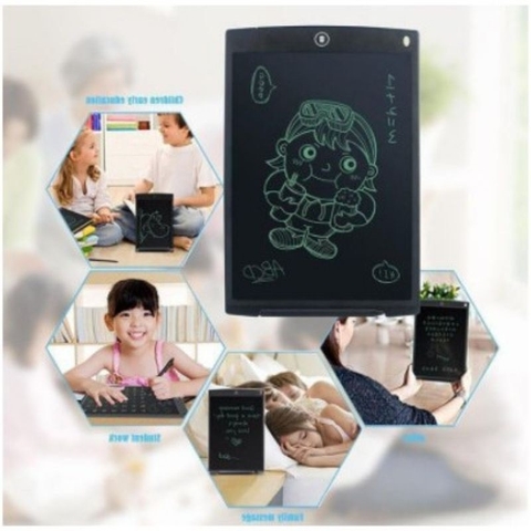Bảng Vẽ Thông Minh Tự Xoá - Bảng Vẽ LCD - Bảng Viết Điện Tử Thông Minh Cho Bé 8.5 inch, 12 inch