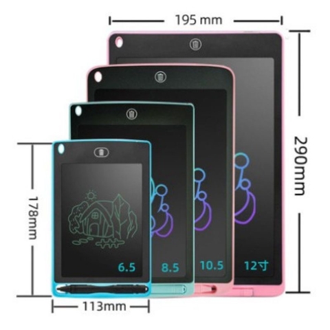 Bảng Vẽ Thông Minh Tự Xoá - Bảng Vẽ LCD - Bảng Viết Điện Tử Thông Minh Cho Bé 8.5 inch, 12 inch