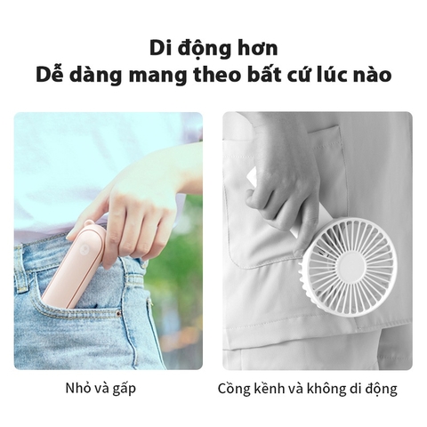 Quạt cầm tay mini TEKKIN TI-315 kiêm sạc dự phòng đèn pin 4800mAh 3 IN 1