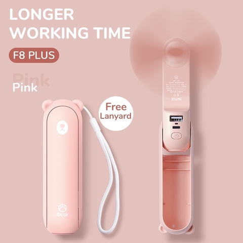 Quạt cầm tay mini TEKKIN TI-215 kiêm sạc dự phòng đèn pin 2000mAh 3 IN 1