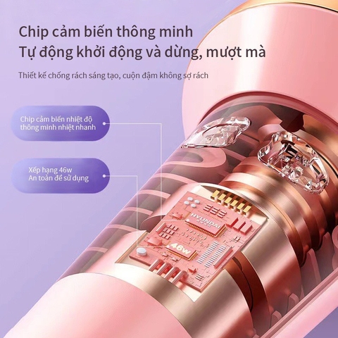 Máy uốn tóc TEKKIN TI-915 tự động chất liệu gốm sứ chính hãng đường kính 28m