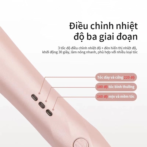 Máy uốn tóc TEKKIN TI-915 tự động chất liệu gốm sứ chính hãng đường kính 28m