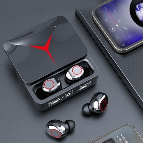 Tai nghe Bluetooth TEKKIN M90 Pro Cao Cấp - Nắp Trượt, Âm Thanh To Rõ, Pin 4h - 6H , Kiêm Sạc Dự Phòng, Độ Trễ Thấp