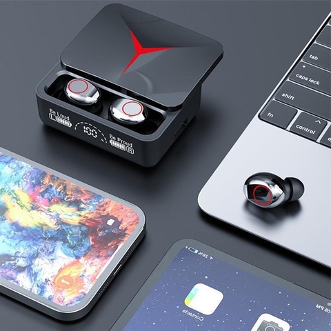 Tai nghe Bluetooth TEKKIN M90 Pro Cao Cấp - Nắp Trượt, Âm Thanh To Rõ, Pin 4h - 6H , Kiêm Sạc Dự Phòng, Độ Trễ Thấp