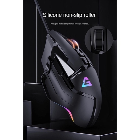 Chuột chơi game có dây siêu nhạy 7200 DPI TEKKIN D20 dành cho game thủ chuyên nghiệp