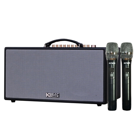 Loa Xách Tay Acnos HN447 (Bass 16.5cm, 100W, Kèm 2 Micro, Optical)