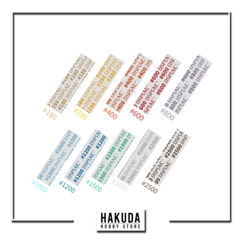 Giấy nhám mô hình Dspiae cao cấp cắt sẵn MSP (1 hộp 10 cái) - Chính hãng DSPIAE