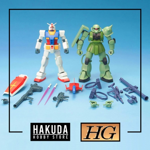 Mô hình HGUC 1/144 HG Gunpla Starter Set - Chính hãng Bandai Nhật Bản