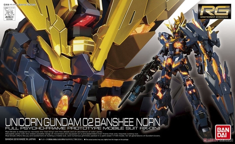 Mô hình RG 27 1/144 Unicorn Gundam 02 Banshee Norn - Chính hãng Bandai Nhật Bản