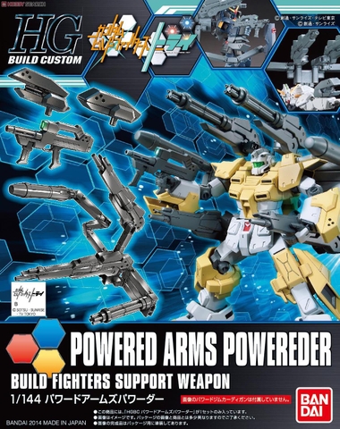 Phụ kiện HGBC 1/144 HG Powered Arms Powereder - Chính hãng Bandai Nhật Bản