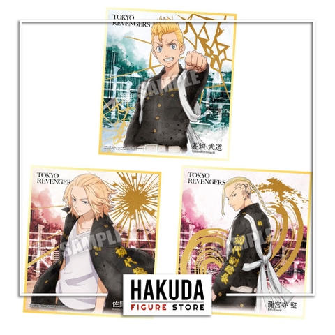 Thẻ Gacha Ngẫu Nhiên Tokyo Revengers Shikishi Art - Chính hãng Bandai Nhật Bản