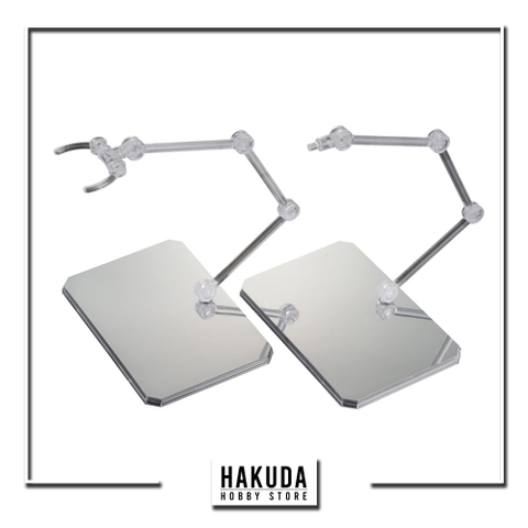 Phụ Kiện Action Base 6 Clear Color Mirror Stickers Set - Giá trưng bày mô hình HG/RG/MG - Chính hãng Bandai Nhật Bản