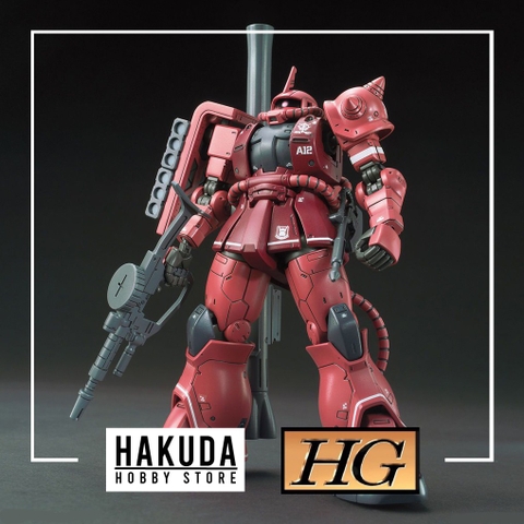Mô hình HG GTO 1/144 MS-06S Zaku II (Red Comet Ver.) - Chính hãng Bandai Nhật Bản